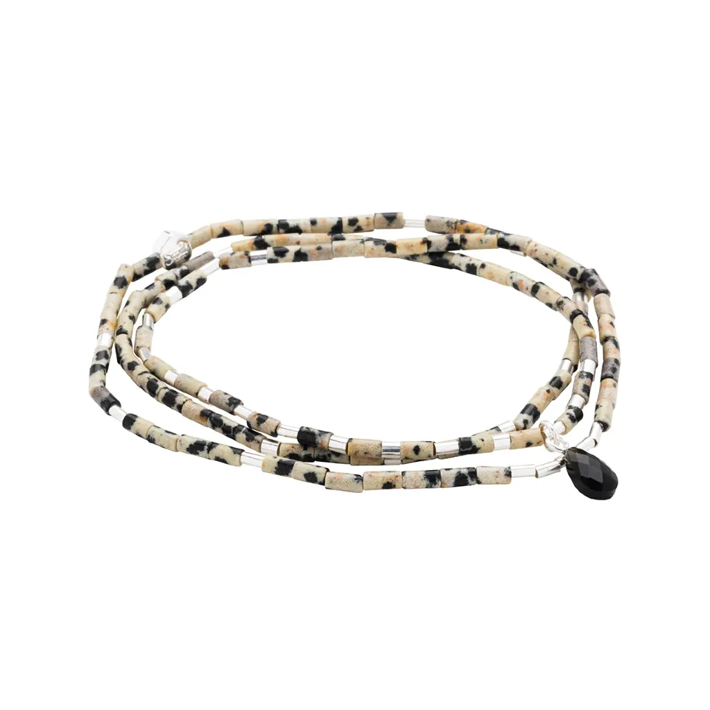 Stone Wrap Teardrop Bracelet