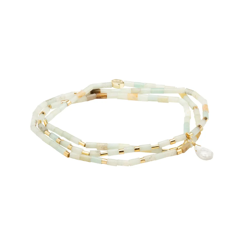 Stone Wrap Teardrop Bracelet