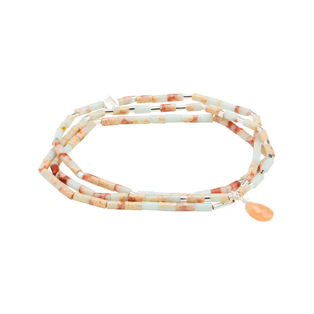 Stone Wrap Teardrop Bracelet