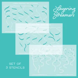 Streamers Layering (Set Of 3) | A2 Stencils