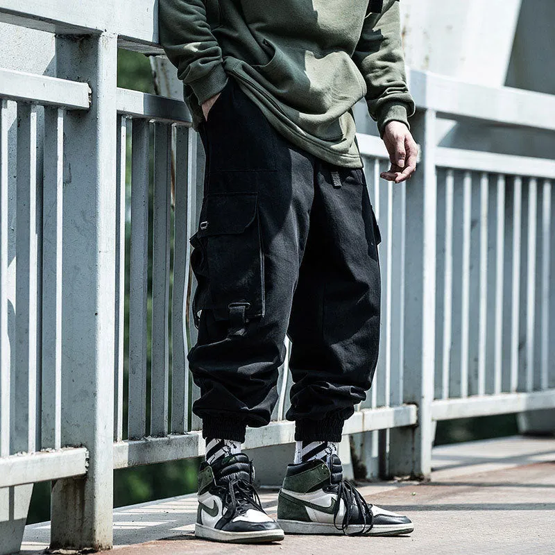 Street Style Men Loose Hip-Hop Trendy INS Jogger Jogger Cargo Pants