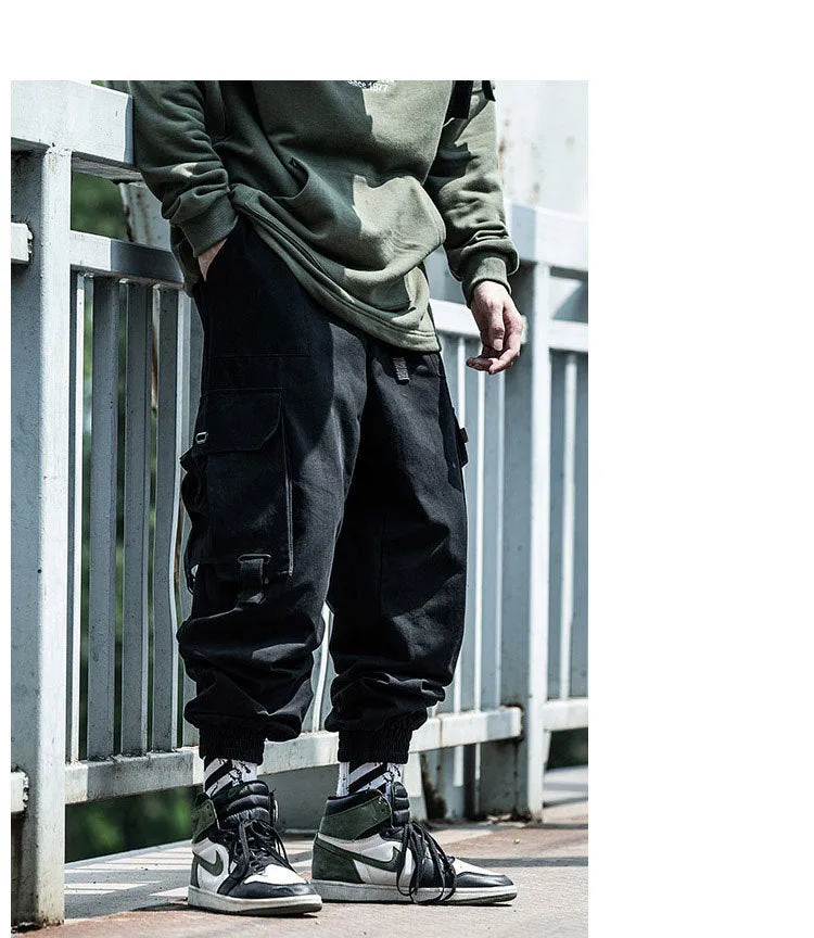 Street Style Men Loose Hip-Hop Trendy INS Jogger Jogger Cargo Pants