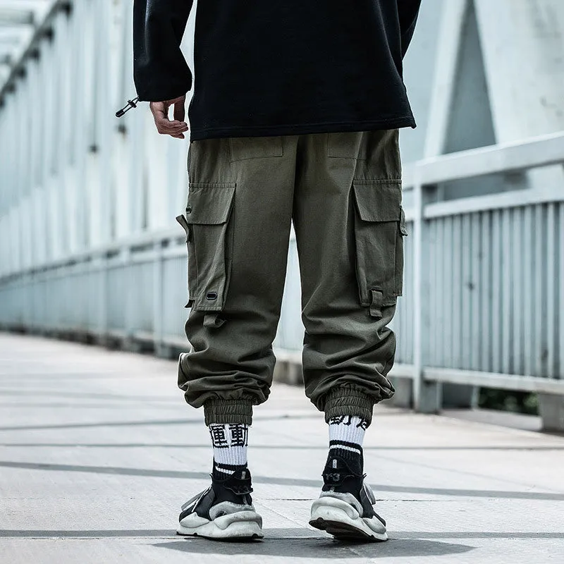 Street Style Men Loose Hip-Hop Trendy INS Jogger Jogger Cargo Pants
