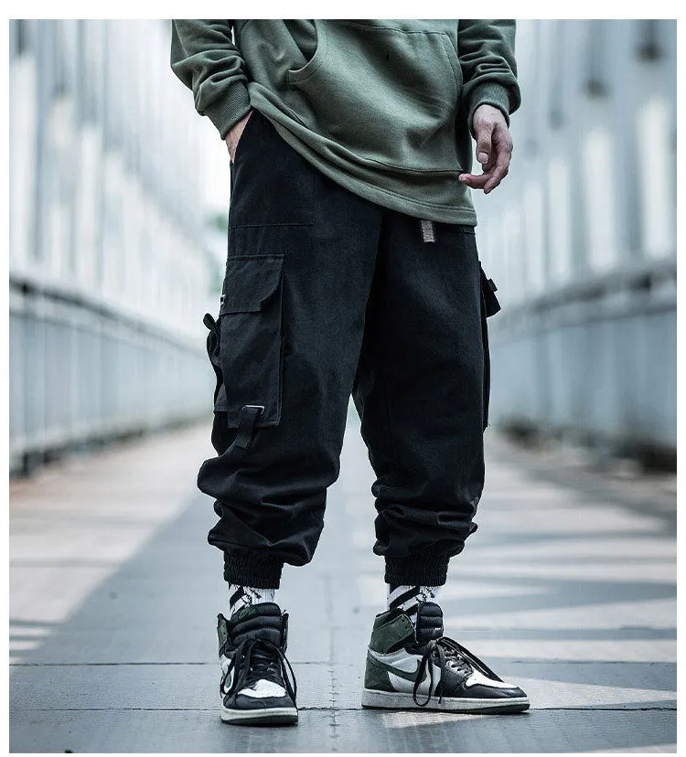 Street Style Men Loose Hip-Hop Trendy INS Jogger Jogger Cargo Pants