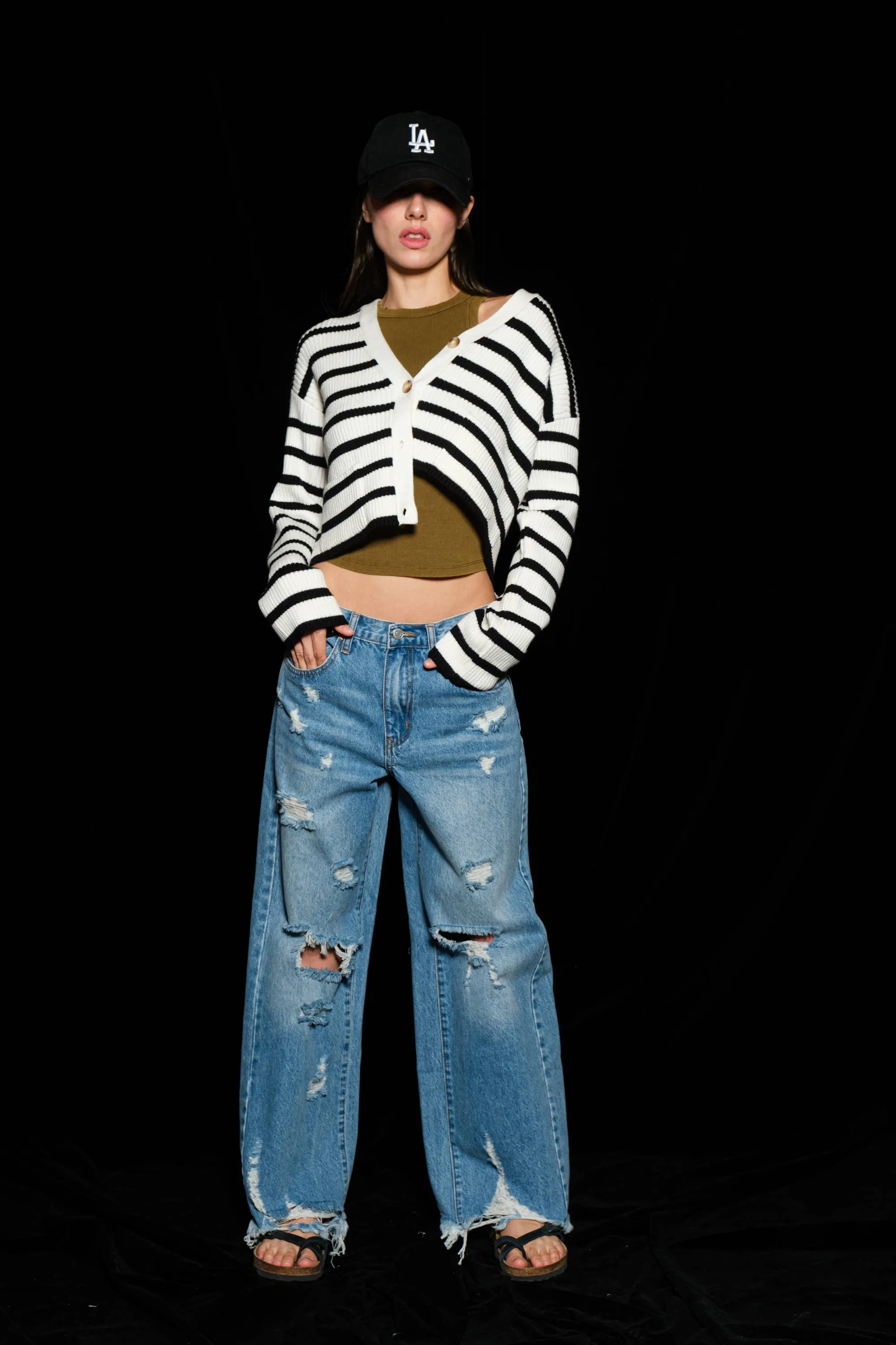 Striped Cardigan