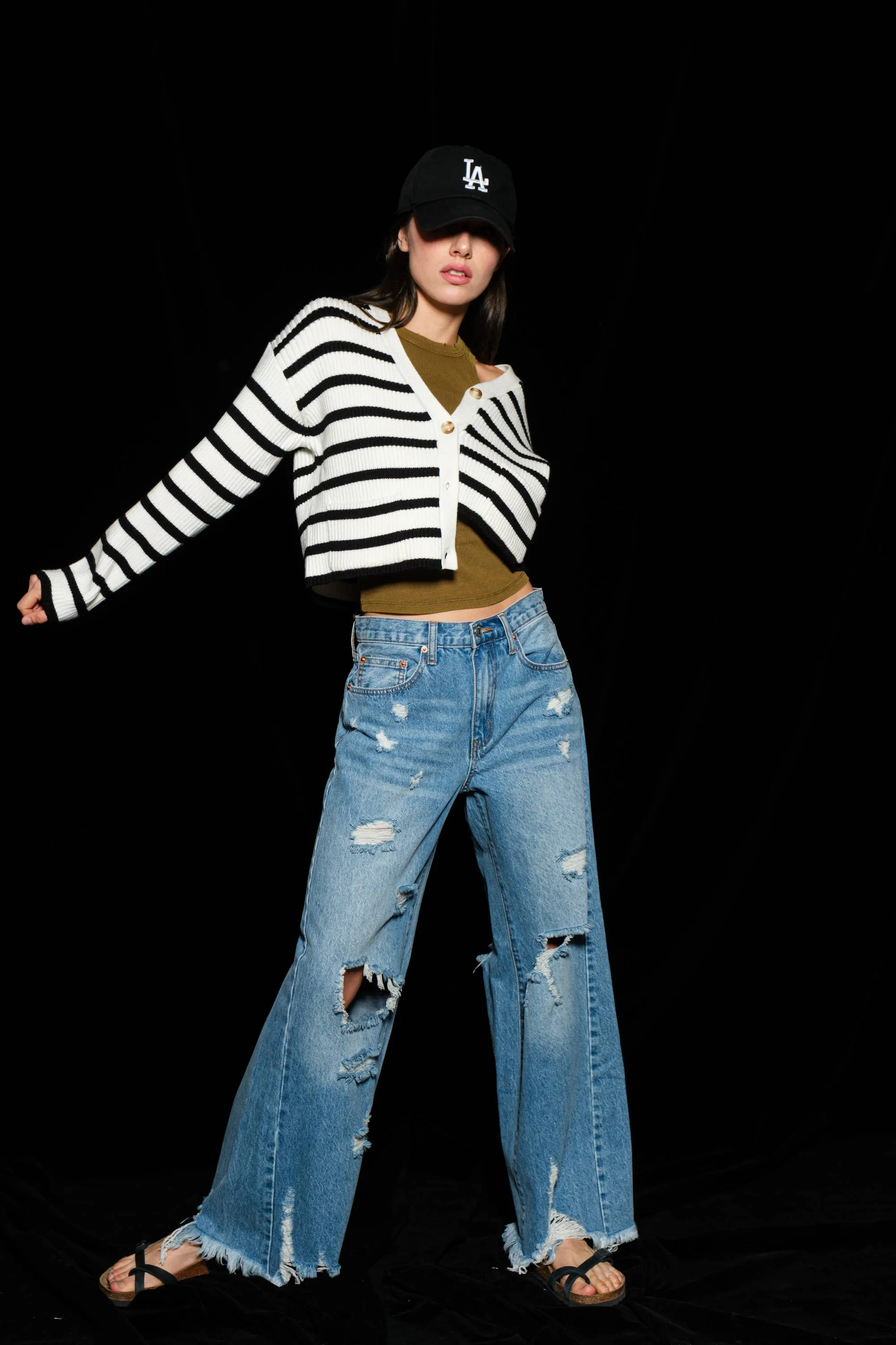 Striped Cardigan