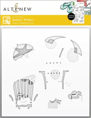 Summer Wishes Simple Coloring Stencil Set (2 in 1)