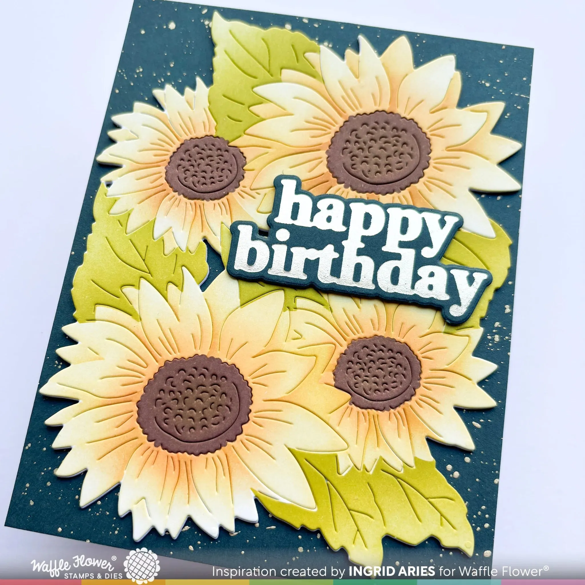 Sunflower Cluster Stencil