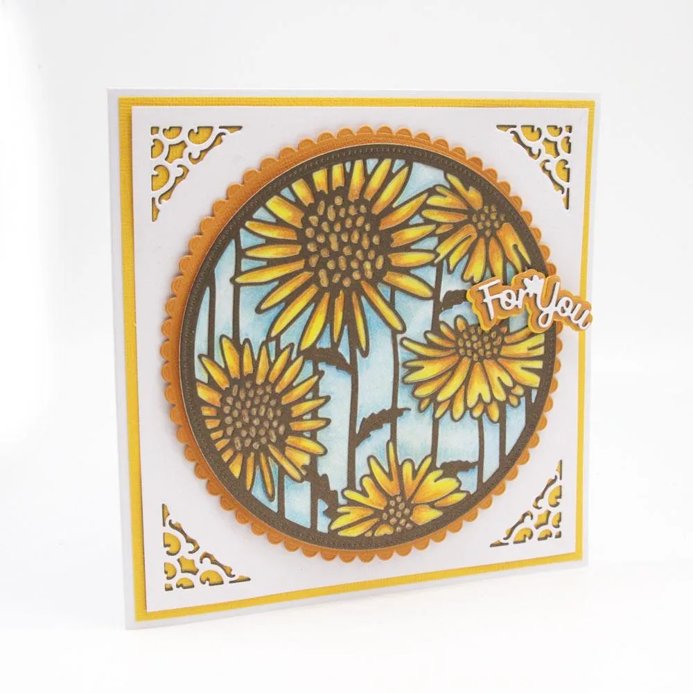 Sunflower Silhouette Layering Die Set - 4322E