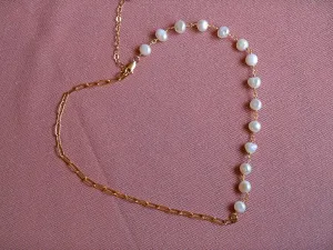Susan Rifkin Pearl   Gold Paperclip Chain Necklace | Multiple Sizes!