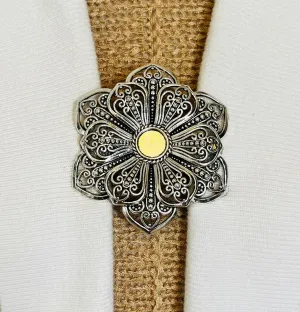 Sweater Clips Flower Cardigan Clasp Silver Sweater Clip Cosplay Clips Cloak Clasps Jewelry Gift Gifts for Her by Fabulici