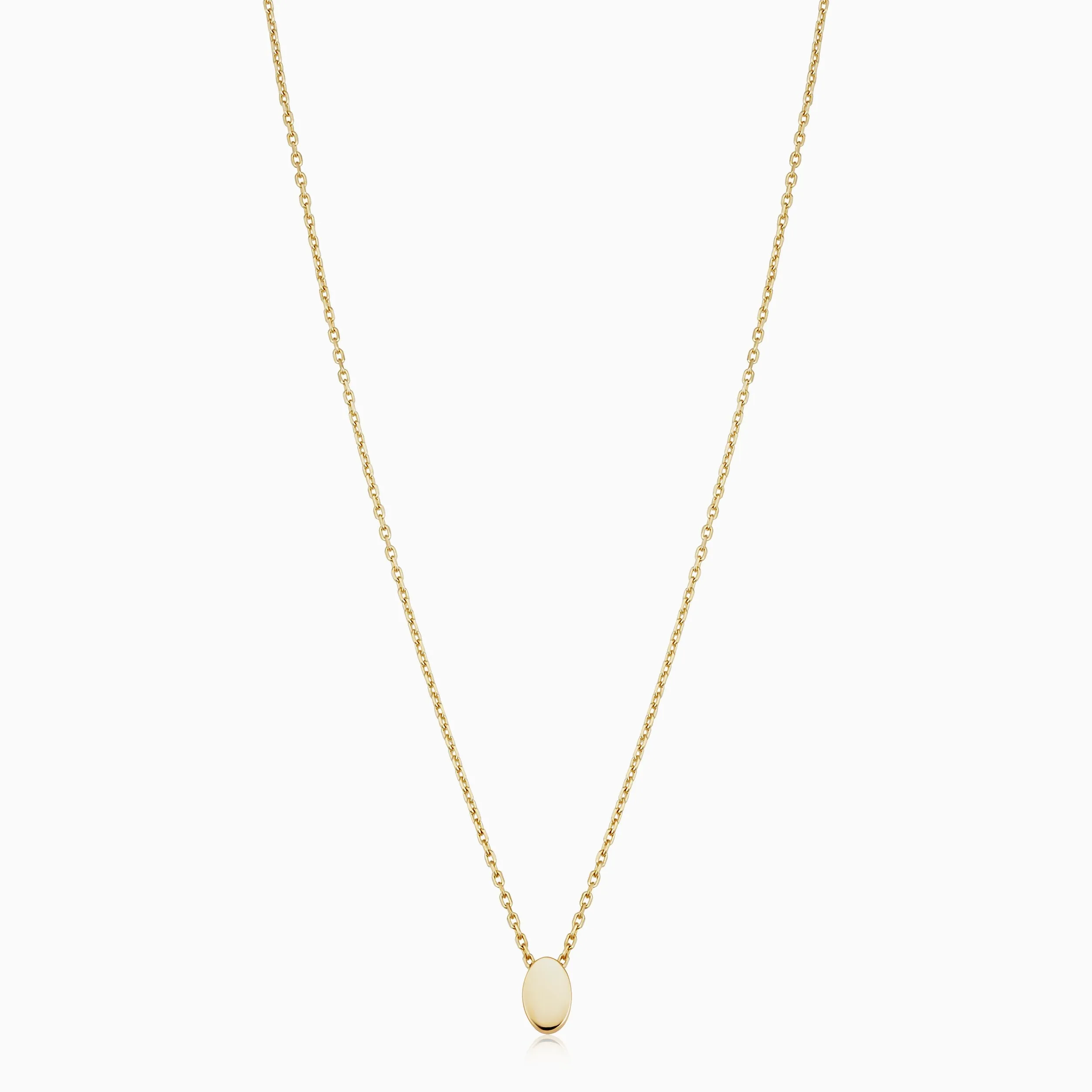 Sweet Oval Pendant Necklace