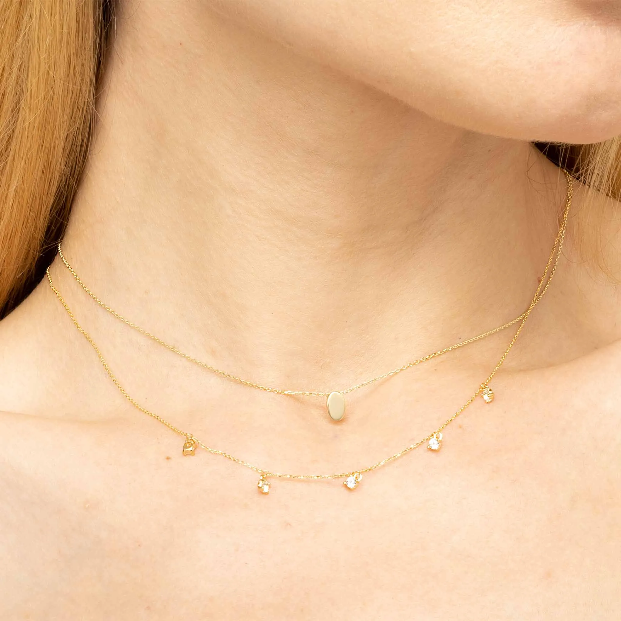 Sweet Oval Pendant Necklace
