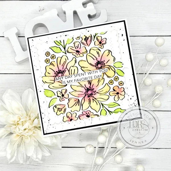 Sweetheart Floral Layering Stencils - 2 Pack