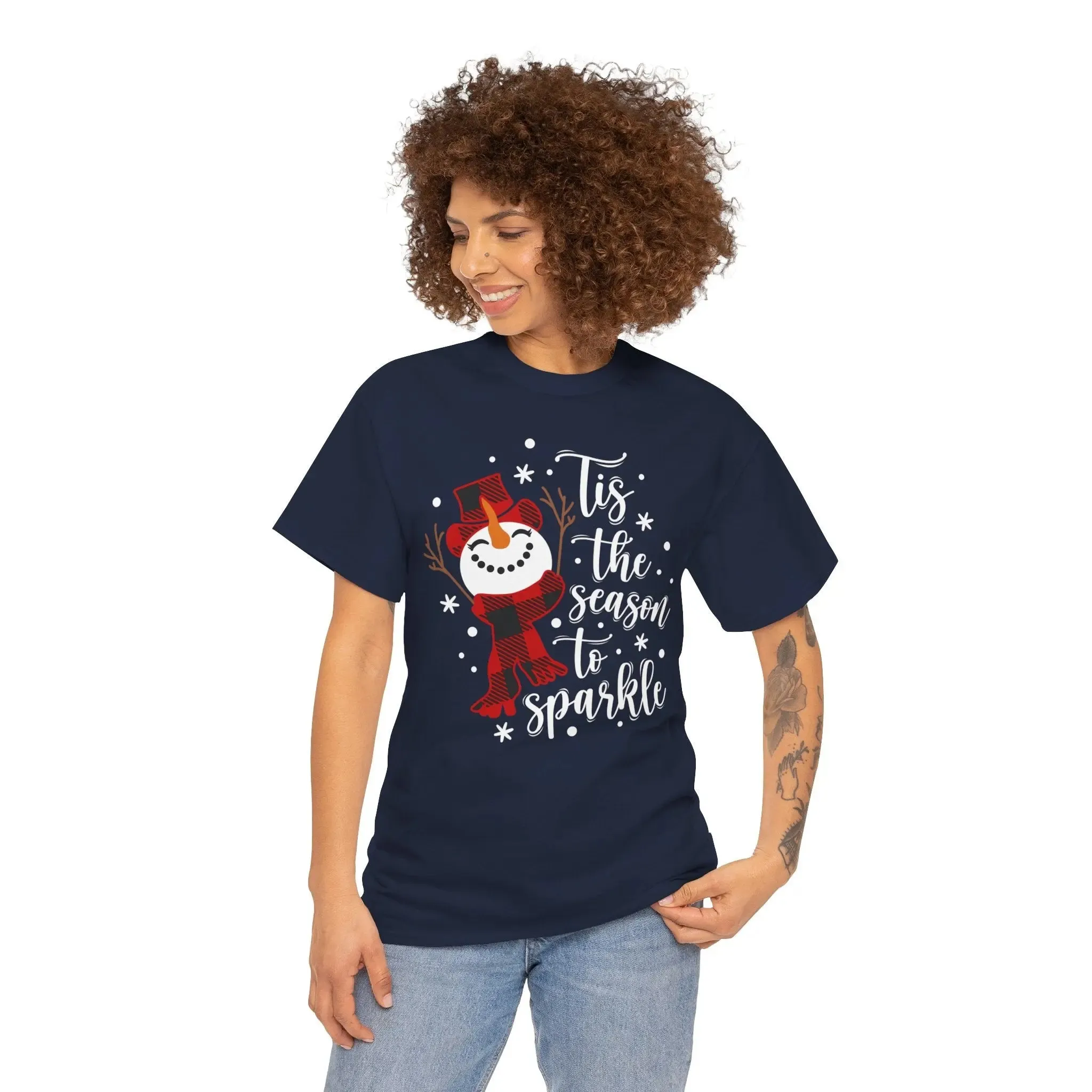 T-Tis The Season Snowman Tee