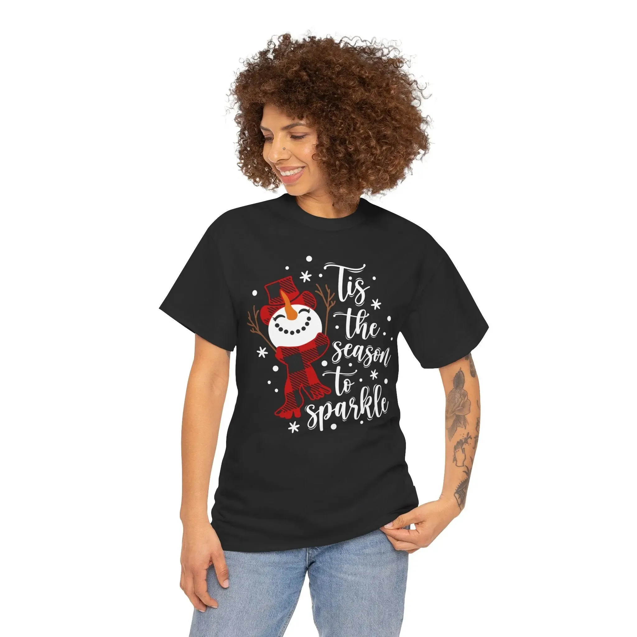 T-Tis The Season Snowman Tee