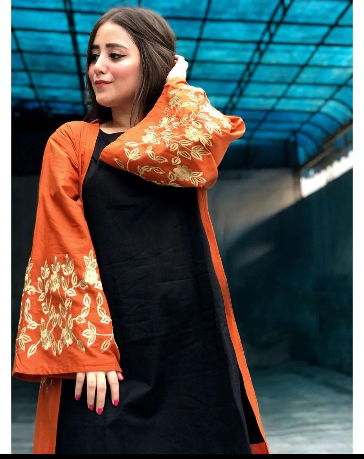 Tangerine Black Cardigan 3PC SUMMER