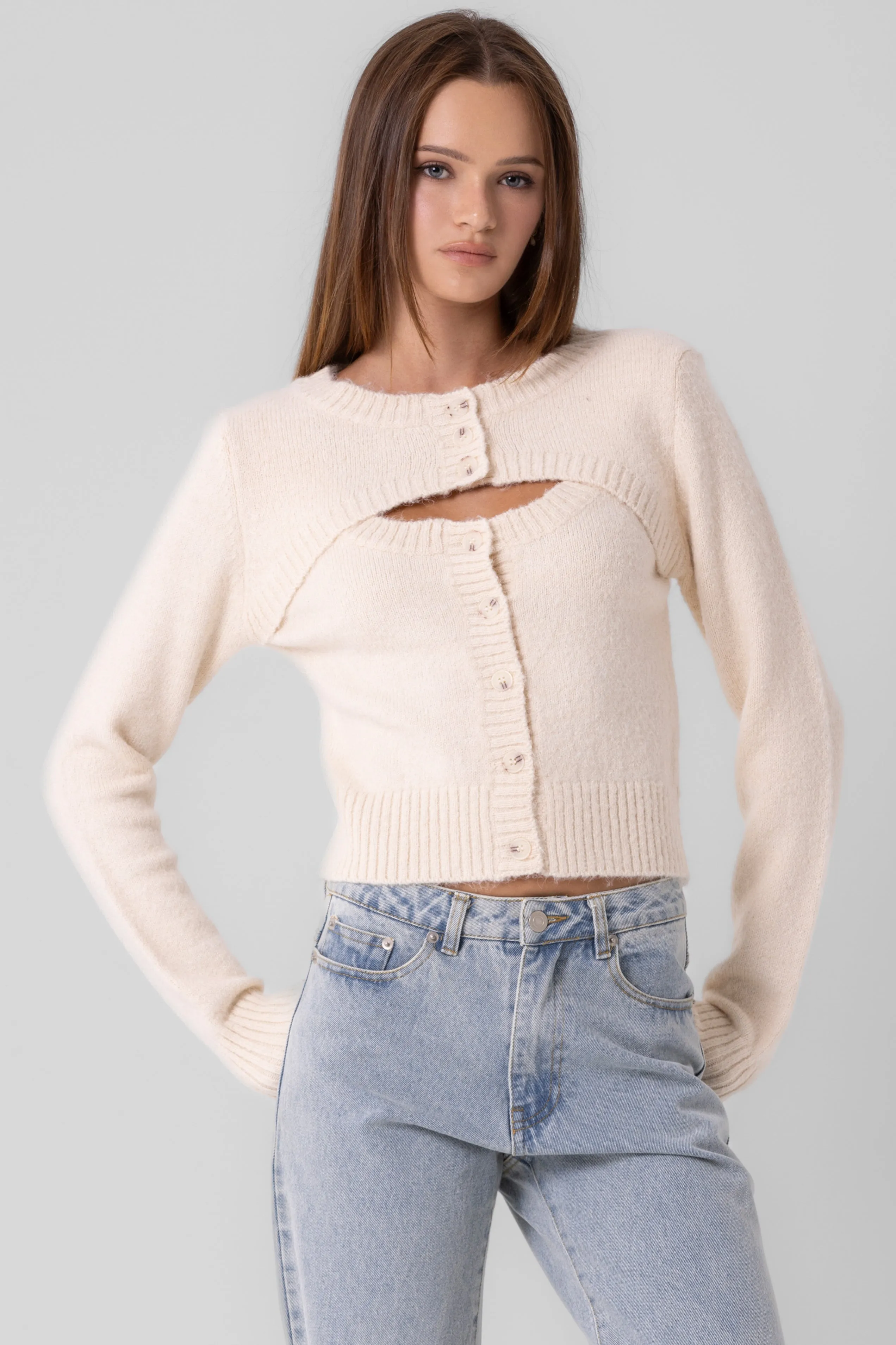 Tank Top Cardigan Set