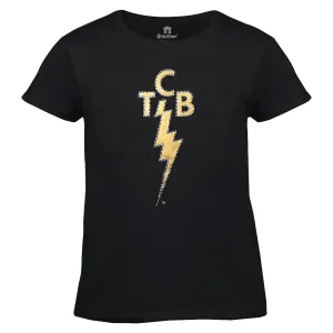 TCB Foil and Rhinestone Embellished Women's T-Shirt