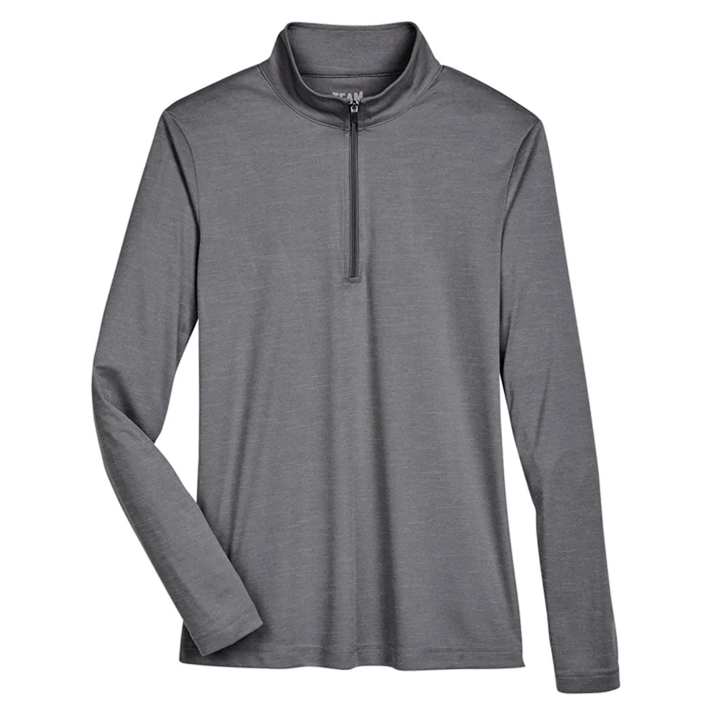 Team 365 Ladies' Zone Sonic Heather Performance Quarter-Zip