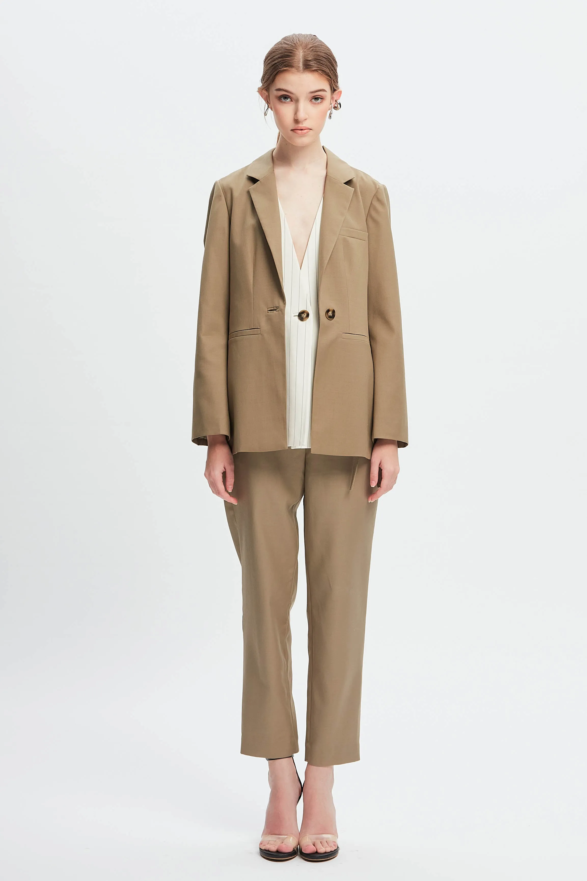 That's A Lot Layering Blazer Beige