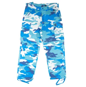 THE HUNDREDS CAMO CARGO PANTS BLUE - L22F104024 (SOLD OUT)