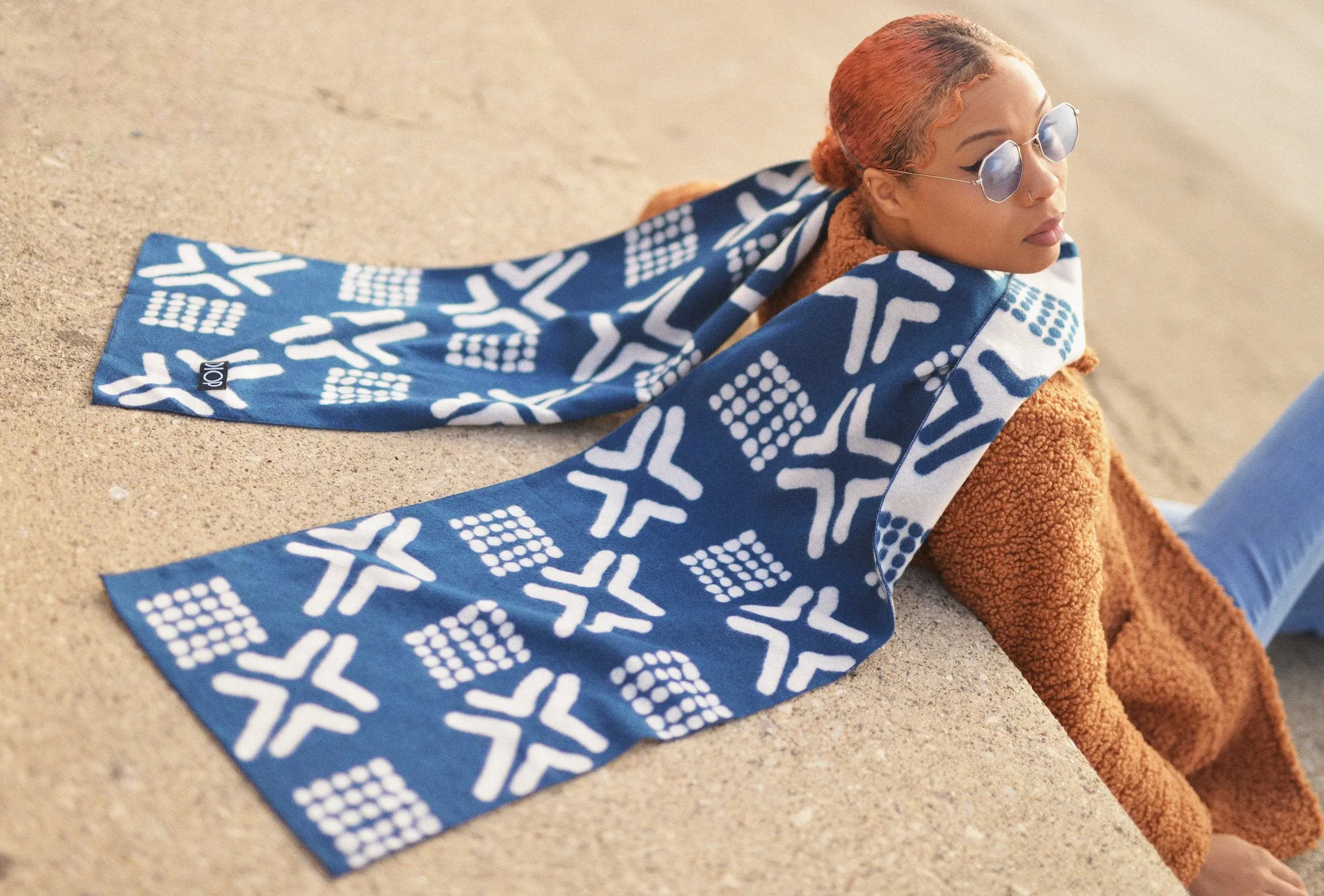 The Mud Navy Scarf