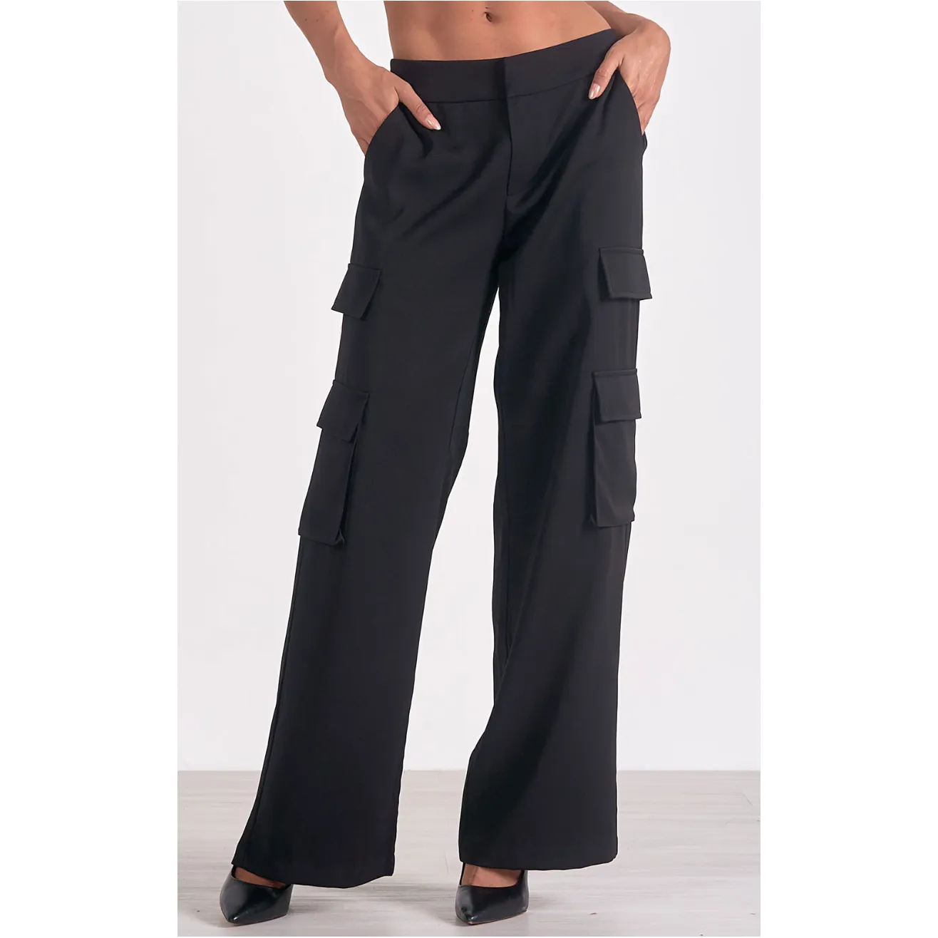 The Rowan Black Cargo Pant