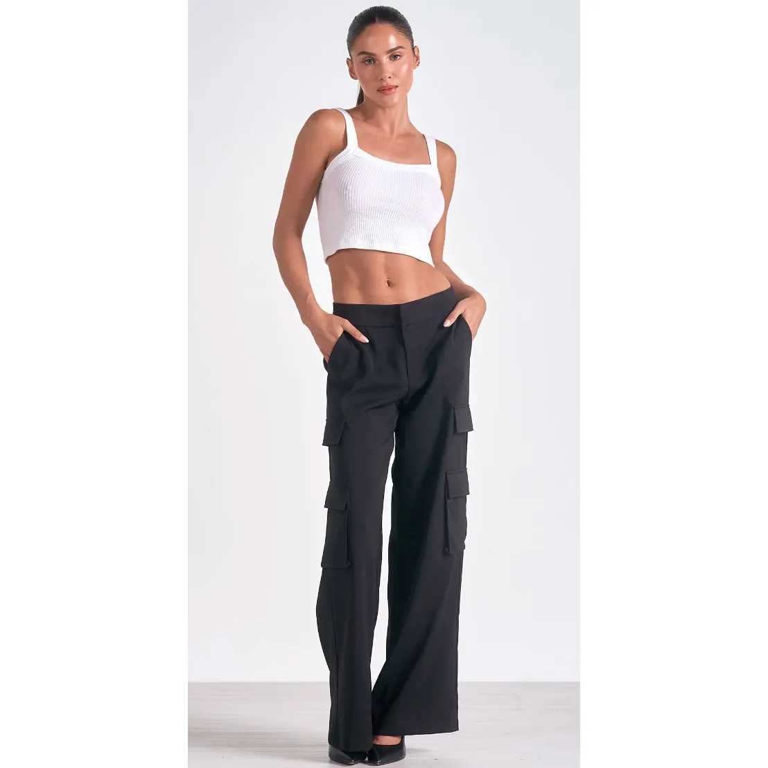The Rowan Black Cargo Pant