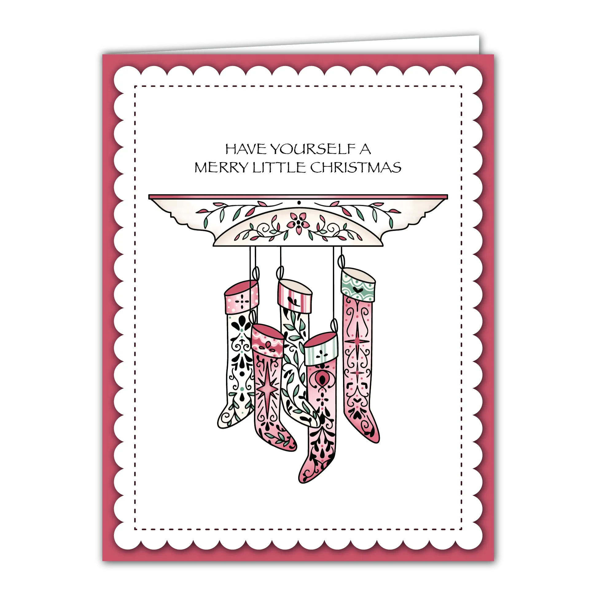 The Stockings Were Hung Stamps and Layering Stencil Bundle