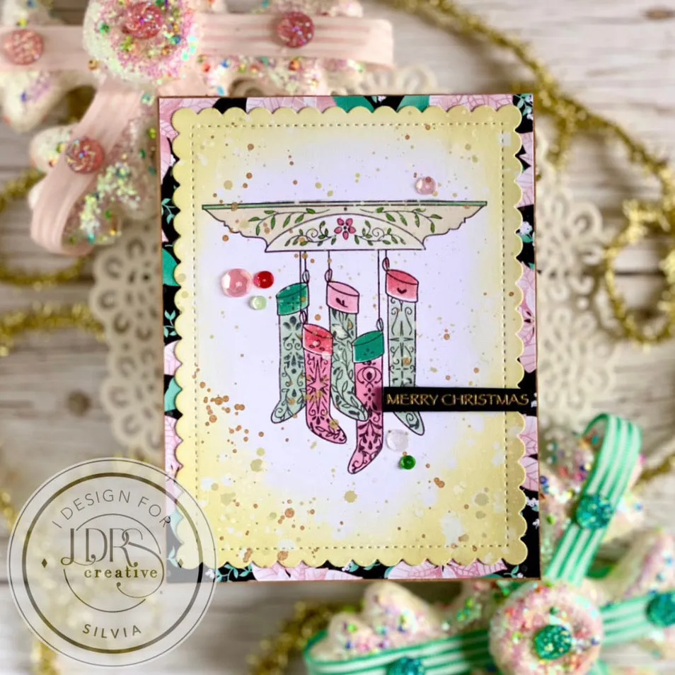 The Stockings Were Hung Stamps and Layering Stencil Bundle
