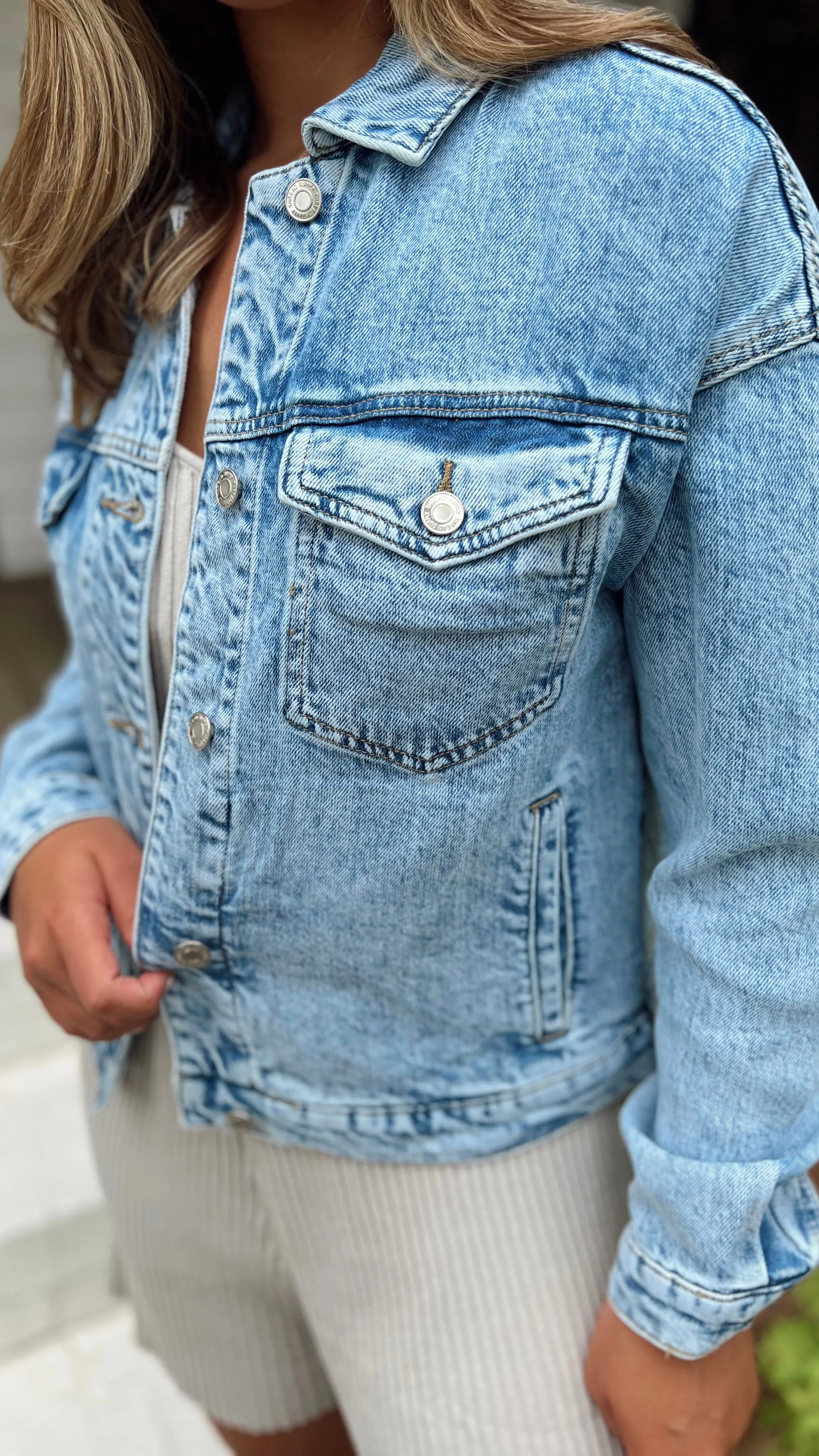 Threaded Denim jacket