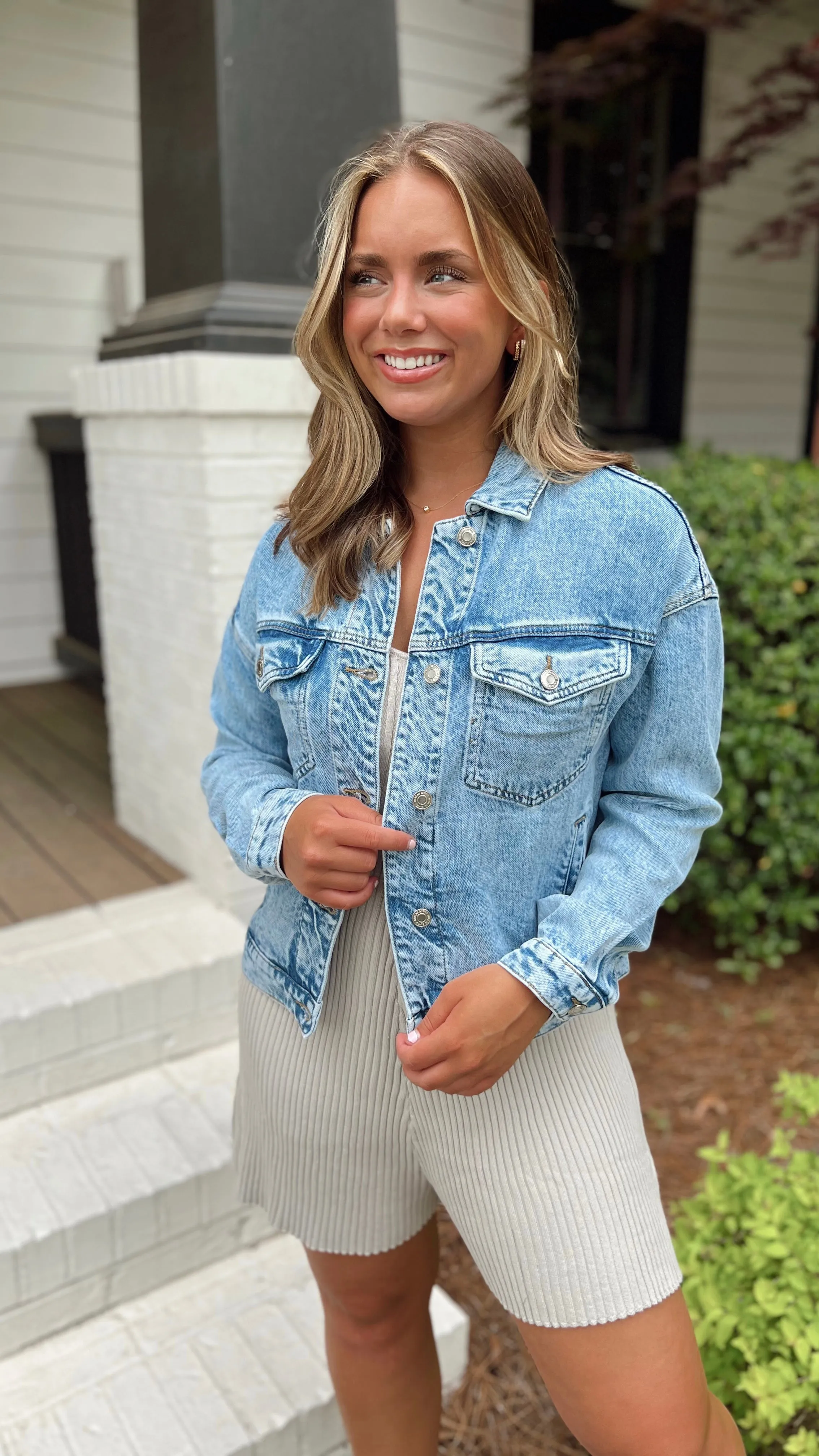 Threaded Denim jacket