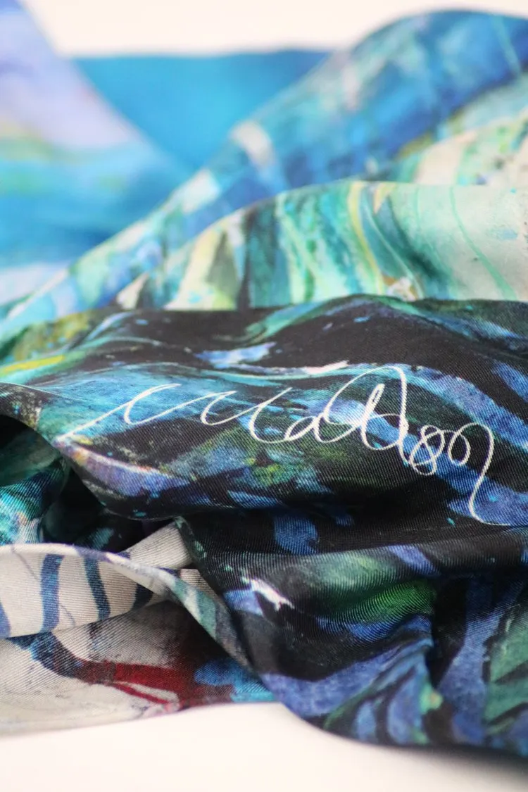 Three Beaches Isle of Harris Silk Scarf