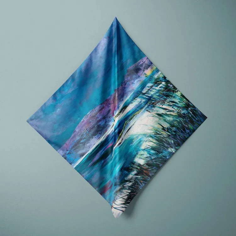 Three Beaches Isle of Harris Silk Scarf