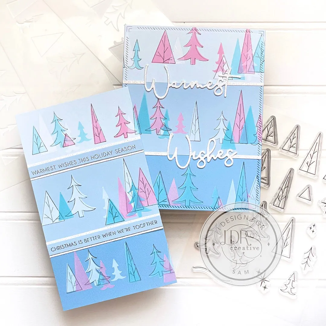 Through the Trees Stamps and Slimline Layering Stencils Bundle