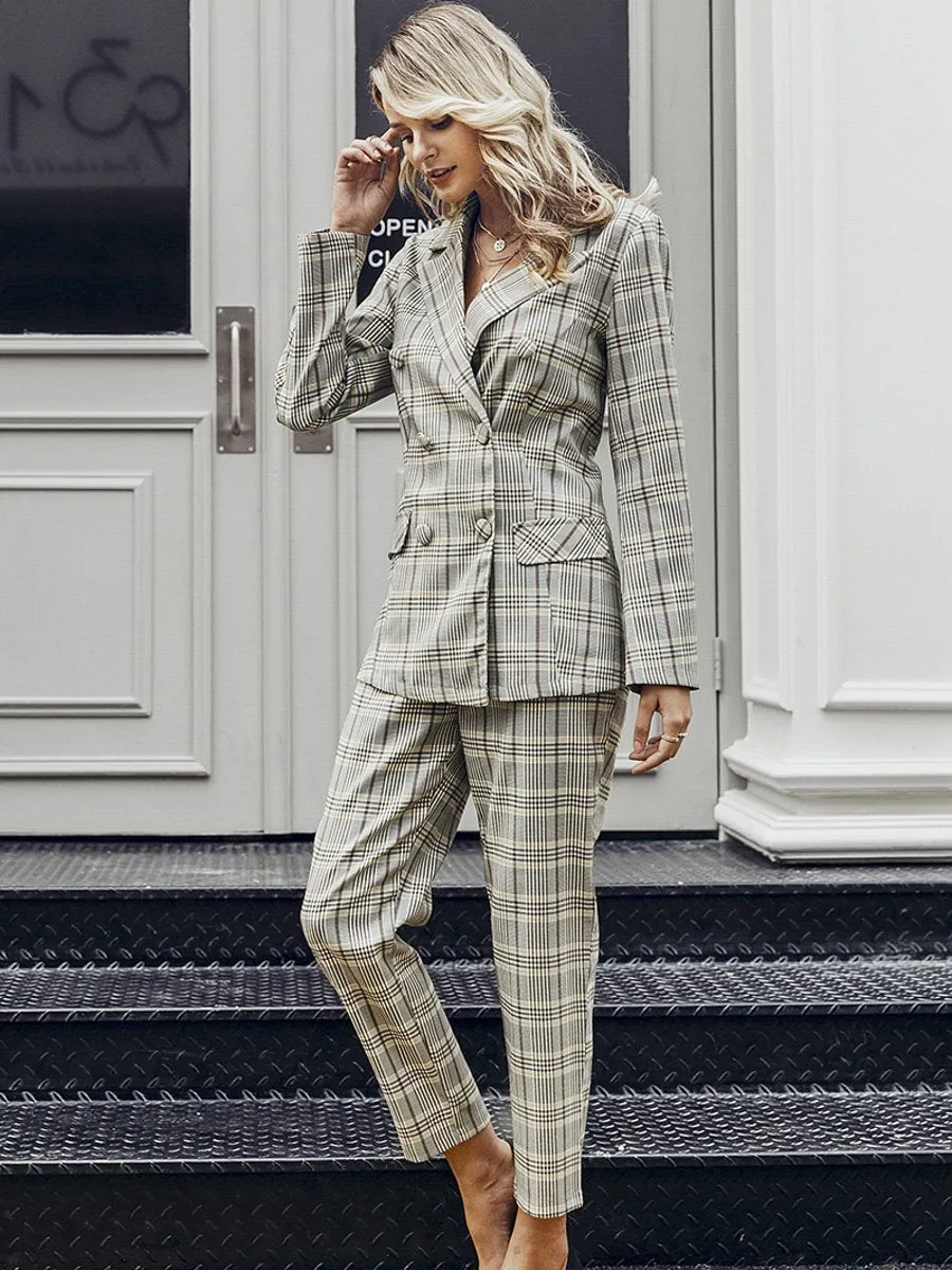 Timeless High Waist Trousers Suit