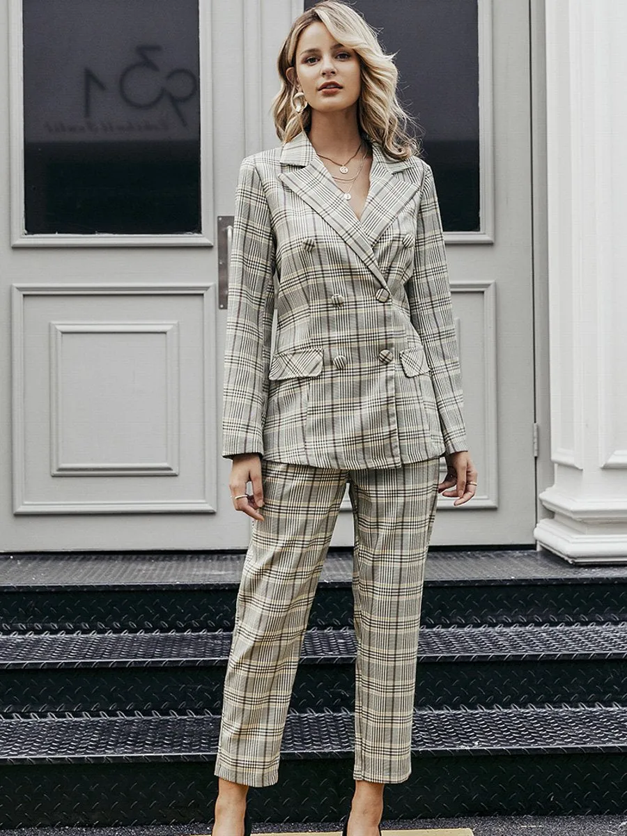 Timeless High Waist Trousers Suit