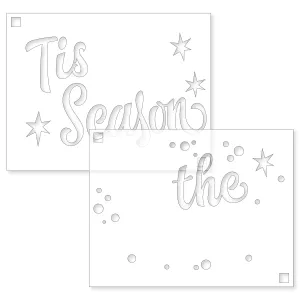 Tis' The Season Stencil | 4.25"x5.5" Layering