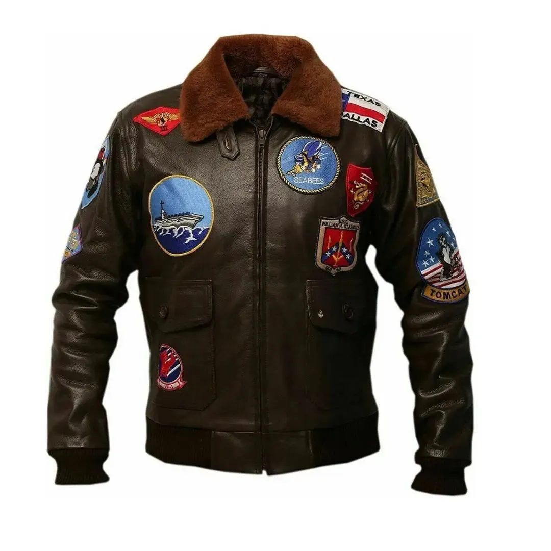 Tom Cruise Top  Gun Maverick Leather Jacket