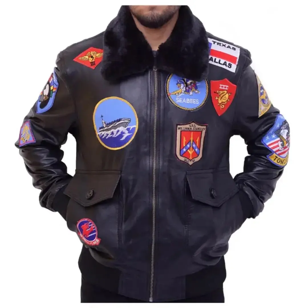 Tom Cruise Top  Gun Maverick Leather Jacket
