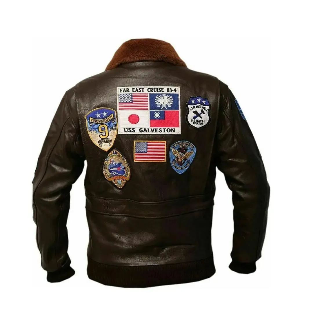 Tom Cruise Top  Gun Maverick Leather Jacket
