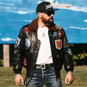 Tom Cruise Top  Gun Maverick Leather Jacket