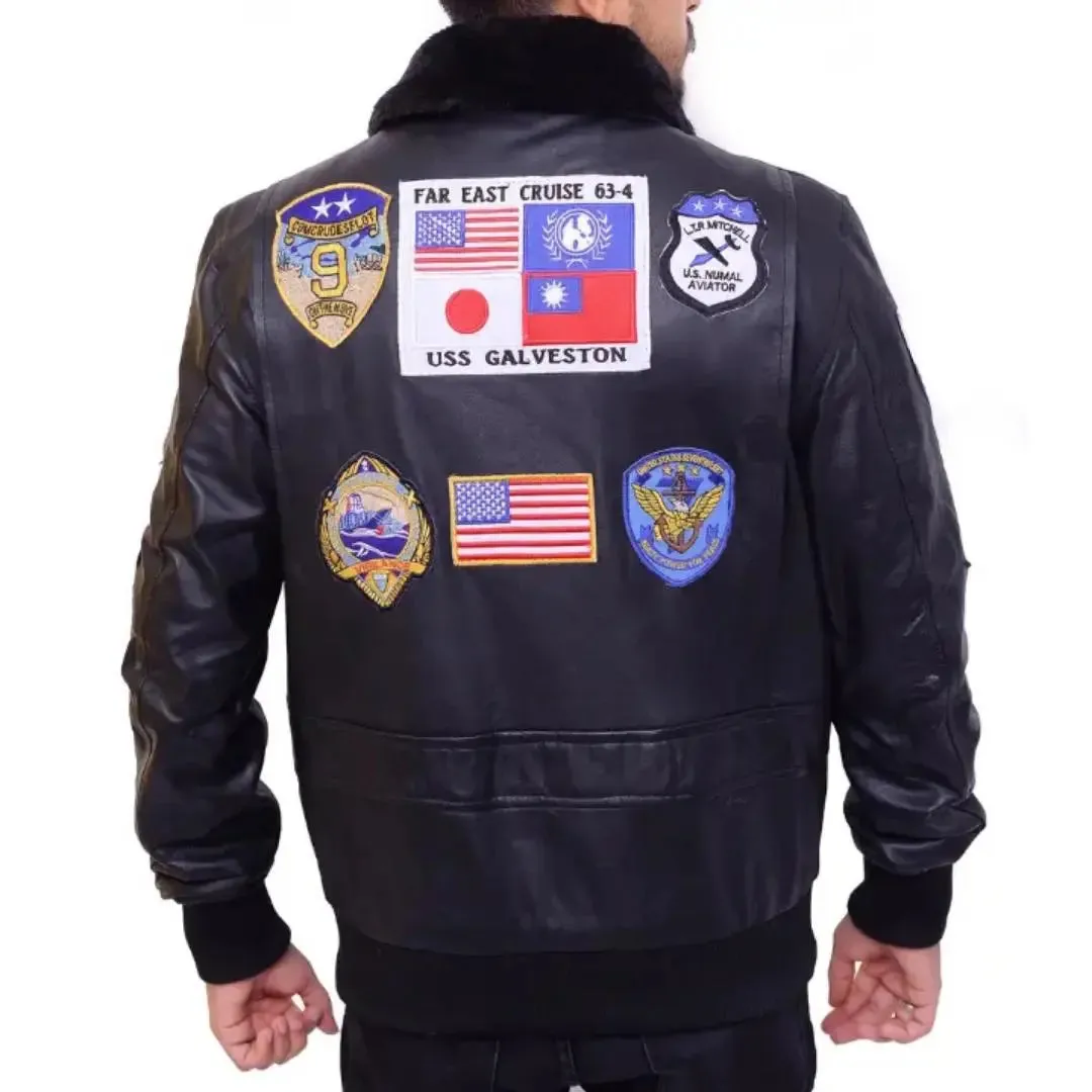 Tom Cruise Top  Gun Maverick Leather Jacket