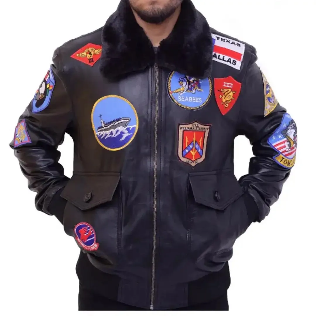 Tom Cruise Top  Gun Maverick Leather Jacket