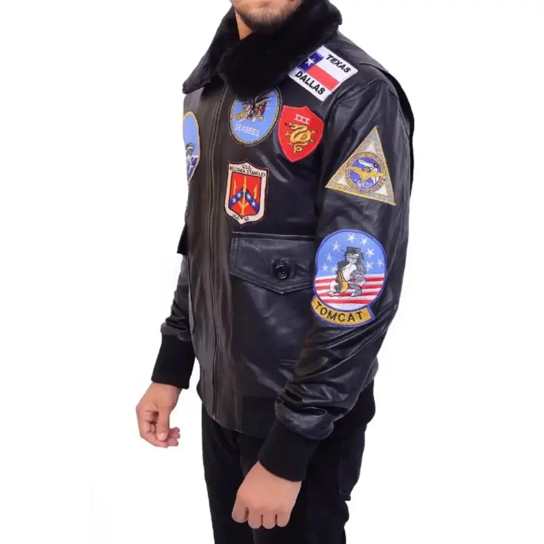 Tom Cruise Top  Gun Maverick Leather Jacket