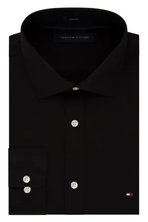 Tommy Hilfiger Slim Fit Non Iron Pinpoint