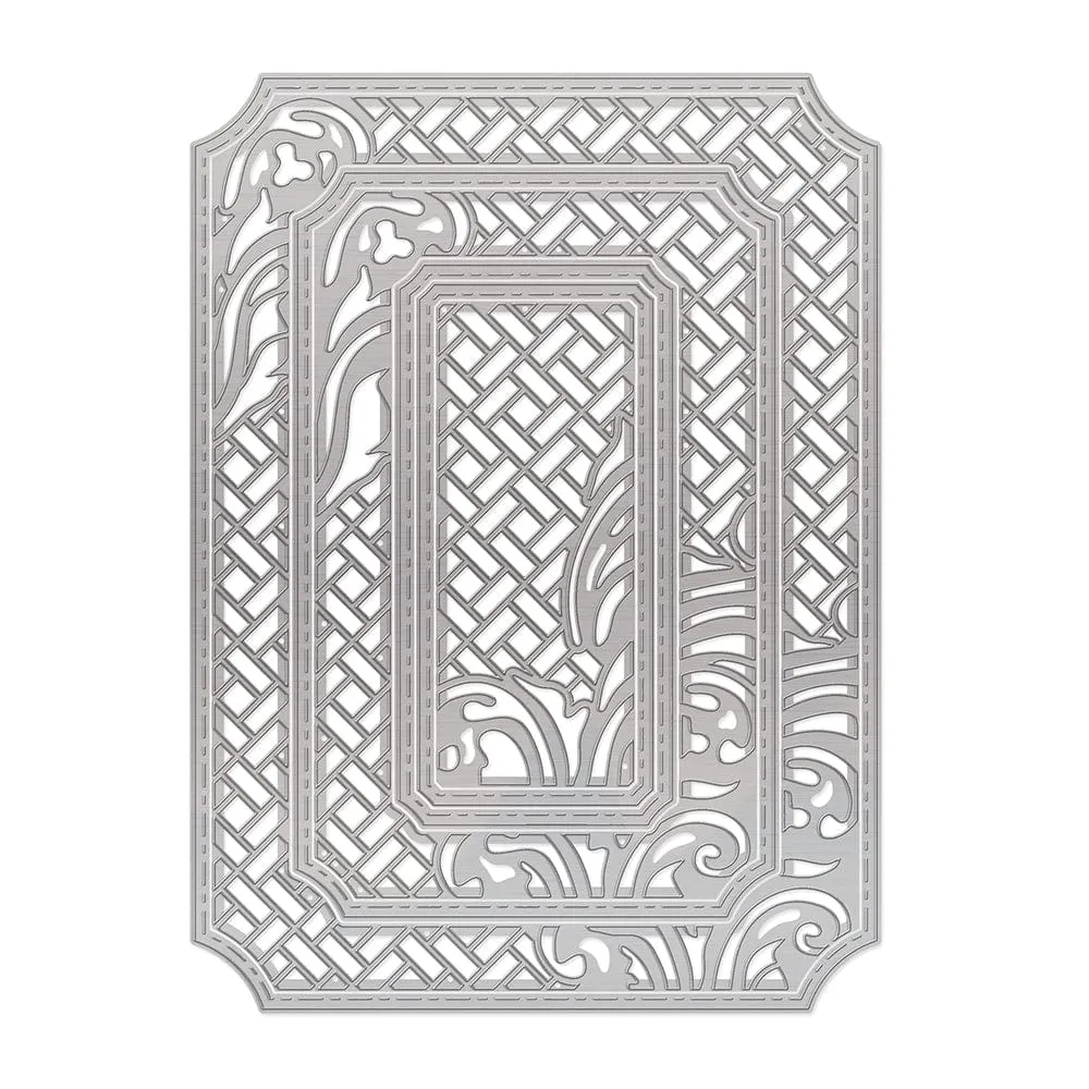 Tonic Studios - My Memory Book - Screened Flourish Layering Die Set - 3018E