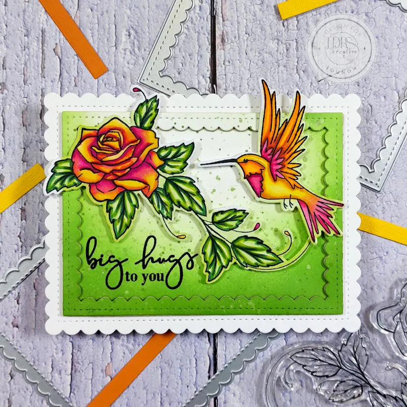 Trailing Hummingbird Stamps, Dies, and Layering Stencils Bundle