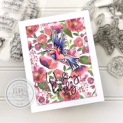 Trailing Hummingbird Stamps, Dies, and Layering Stencils Bundle